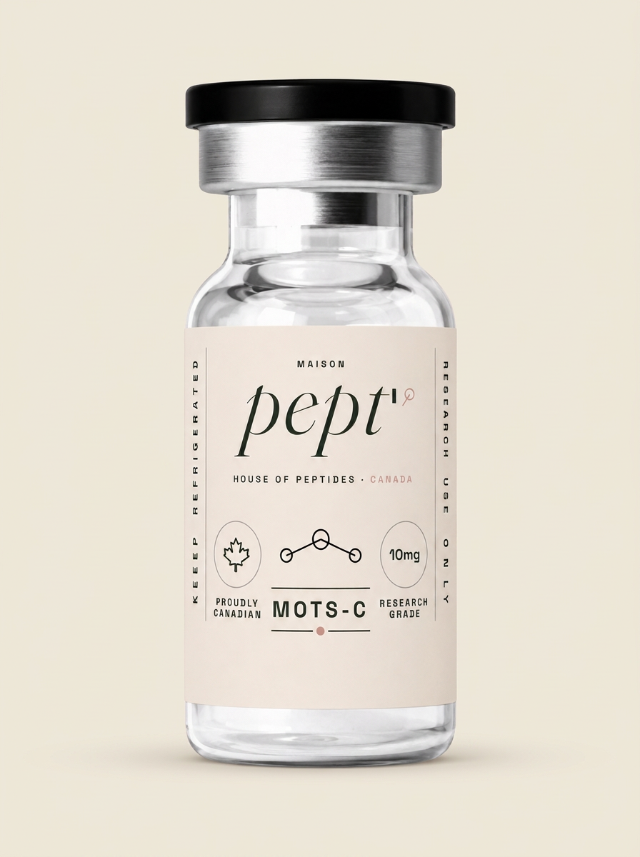 Maison Pepti research vial. Research grade compound
